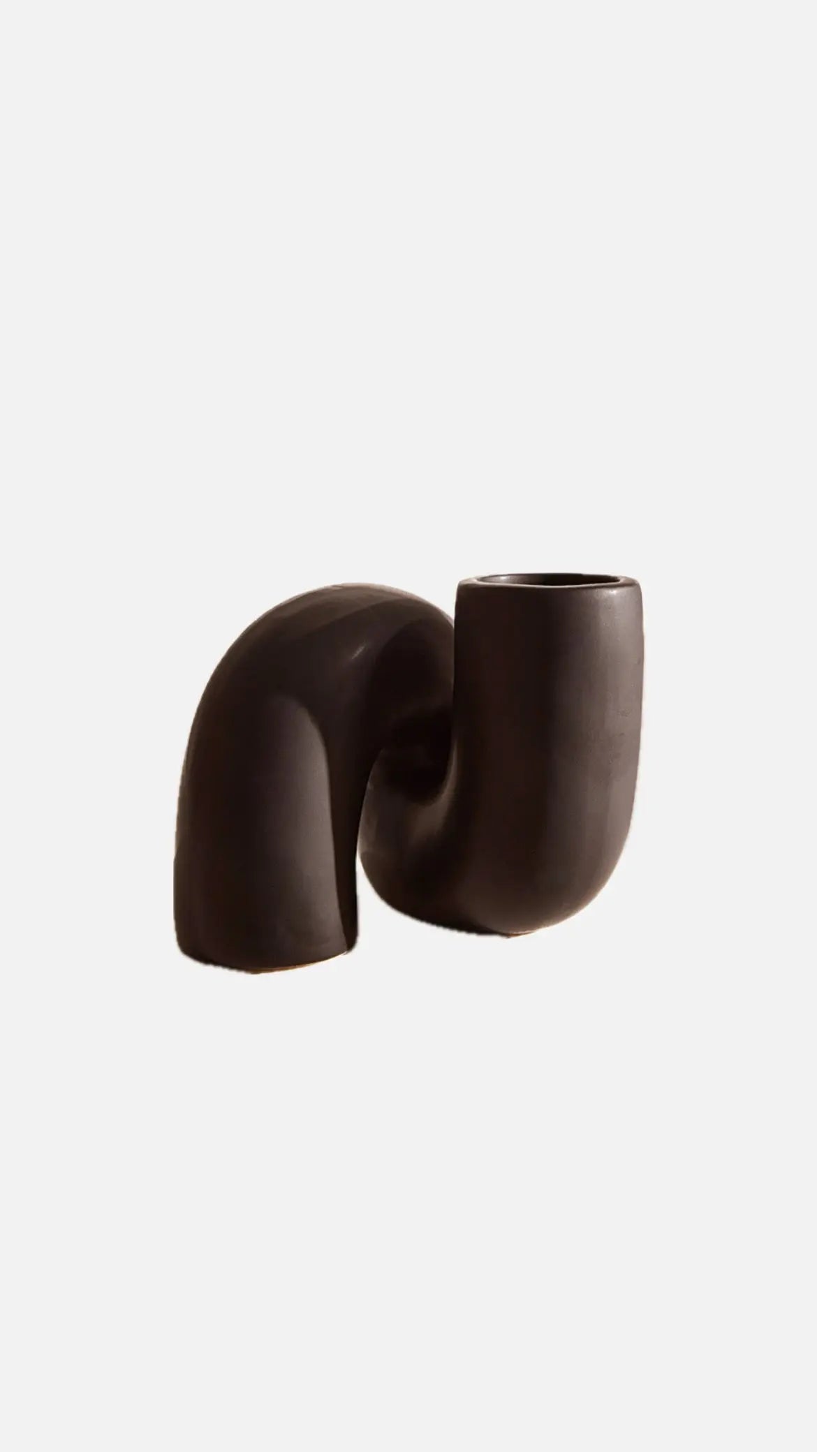 Decorative Curved Vase - Black MATOLI HOME