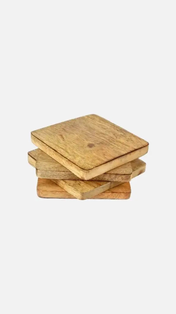 Acacia Wood Coasters - Set of 4 MATOLI HOME