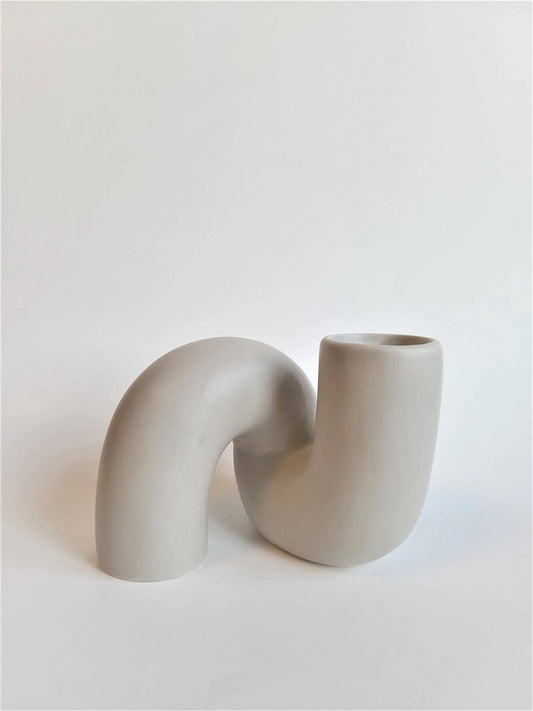 Decorative Curved Vase - Grey MATOLI HOME