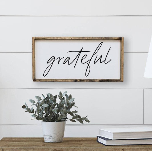 Grateful (small) Wood Sign WilliamRaeDesigns