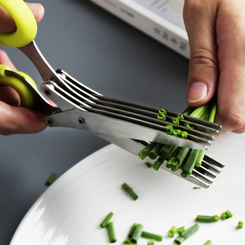 5 Blade Herb Scissors KitchenJoint