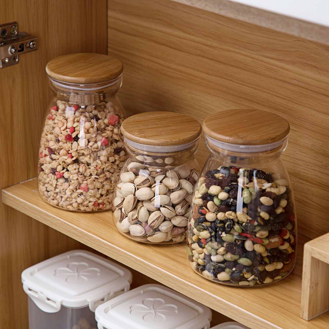 Conical Glass Storage Containers KitchenJoint