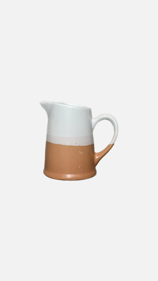 White Terracotta Ceramic Pitcher MATOLI HOME