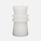 Geo-Pillar Candle – White MATOLI HOME