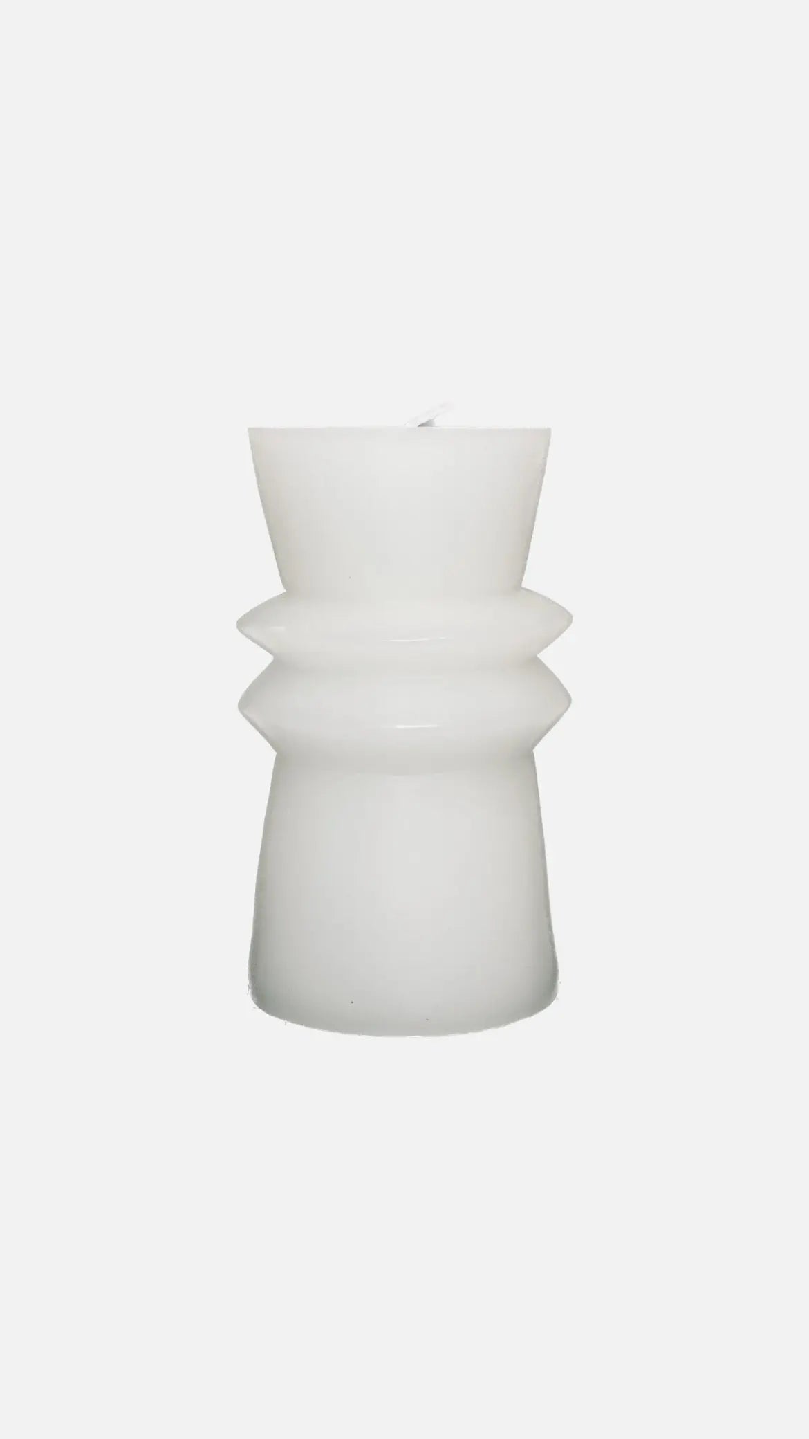 Geo-Pillar Candle – White MATOLI HOME