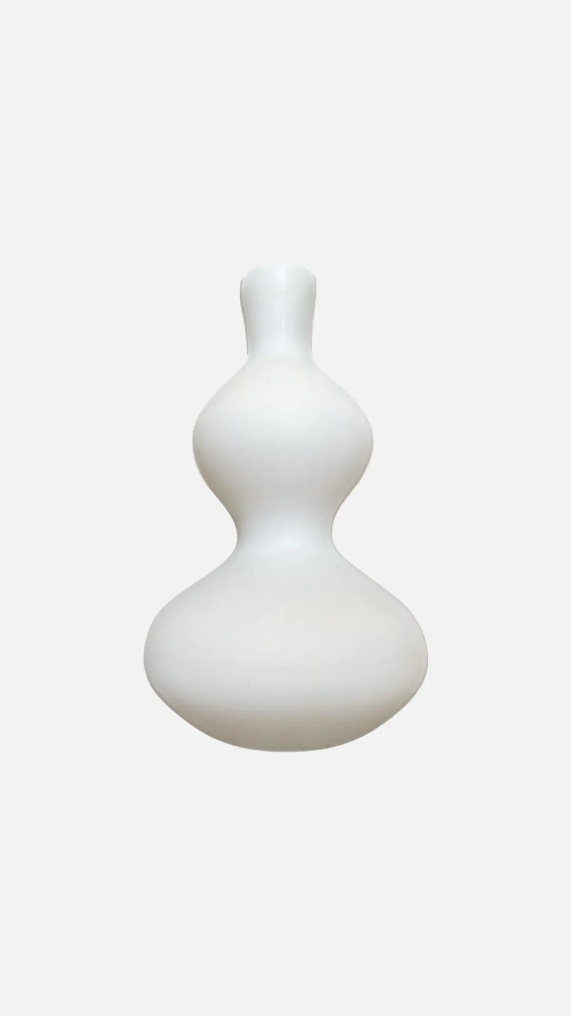 White Hourglass Vase MATOLI HOME