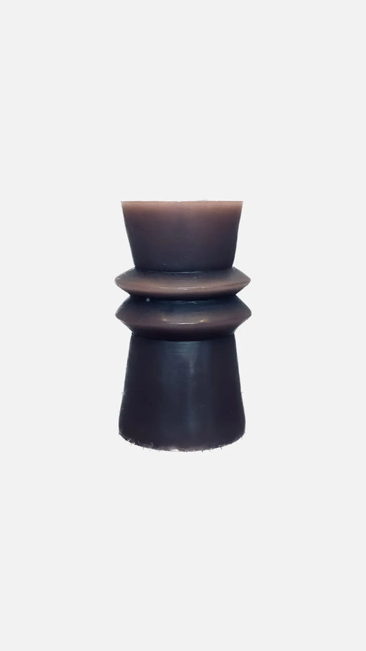 Geo-Pillar Candle - Black MATOLI HOME